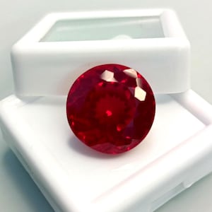 Natural Ruby Certified Shape Round Cut 12 Ct Approx Red For Ring Making and Good Quality Gemstone