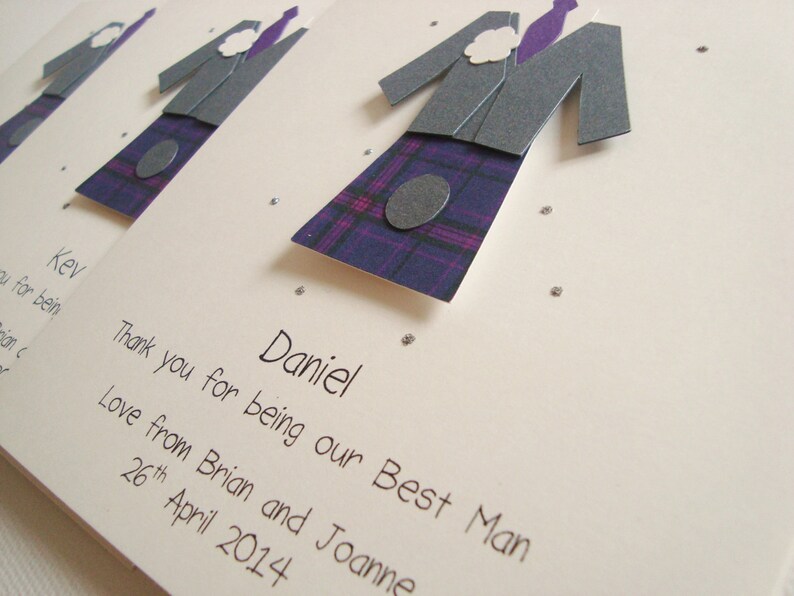 Personalised Handmade Usher/best Man/page Boy Kilt Scottish Etsy UK