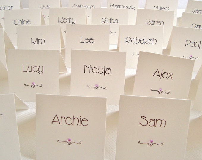 Wedding Place Cards Table Name Cards Wedding Guest Cards Etsy UK