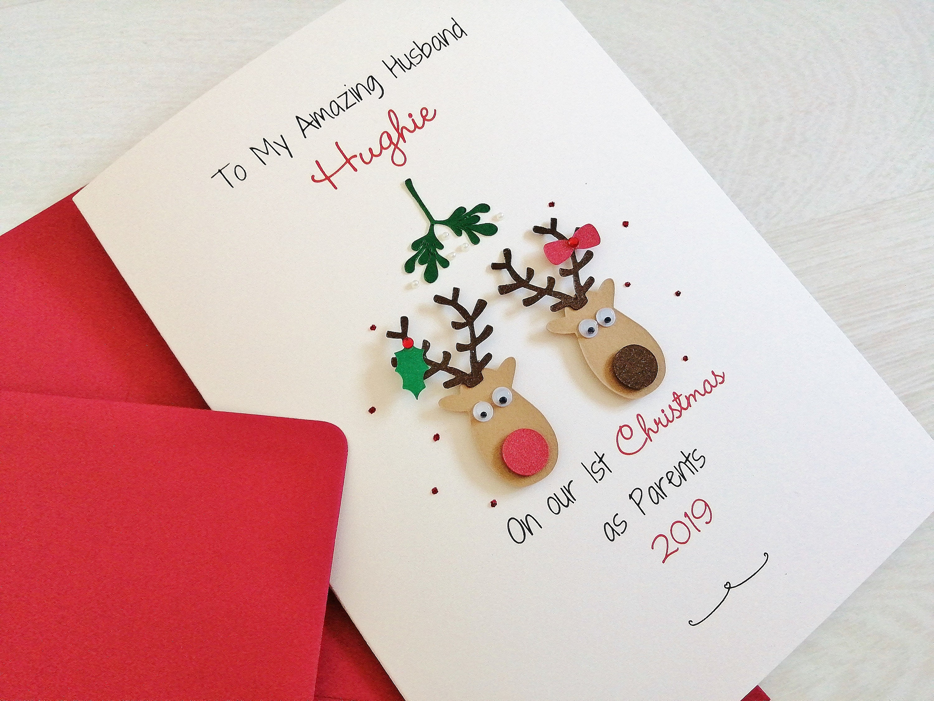 First Christmas as Parents Christmas Card First Christmas as  Etsy