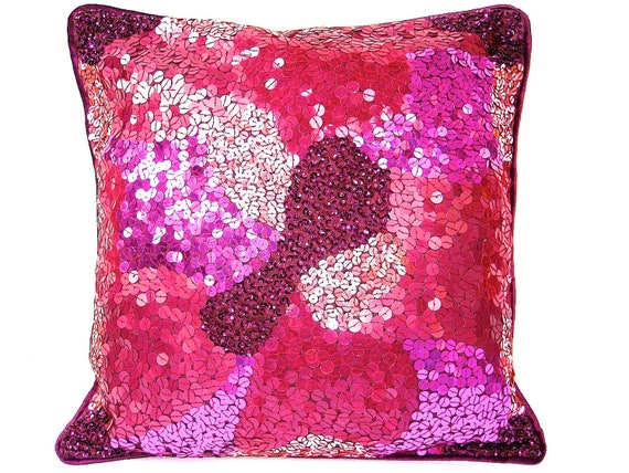 plum throw pillow