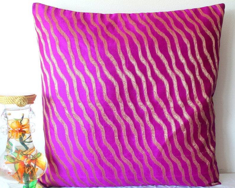 Deep Fuchsia Pillow Cover Pink Pillows Decorative Pillows Etsy