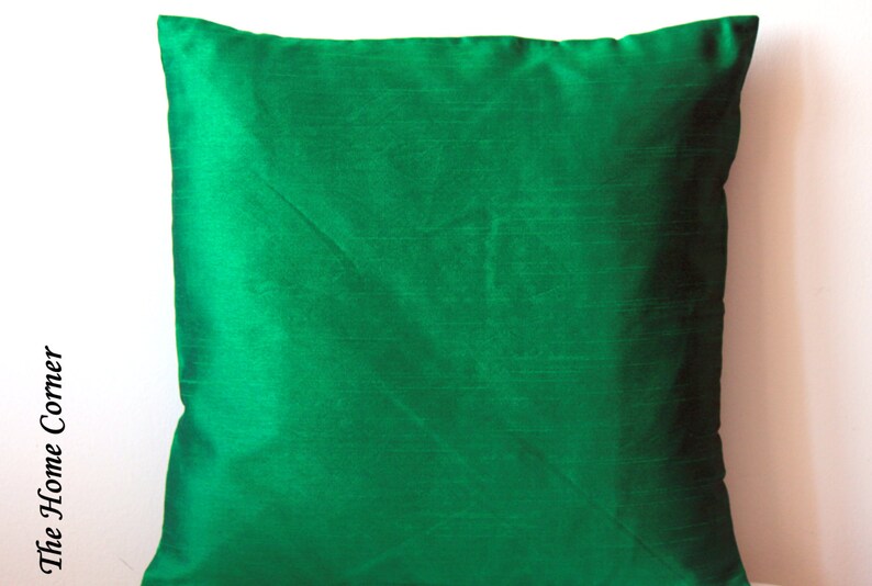 Emerald Green Pillow Solid Pillow Green Throw Pillow Green Etsy