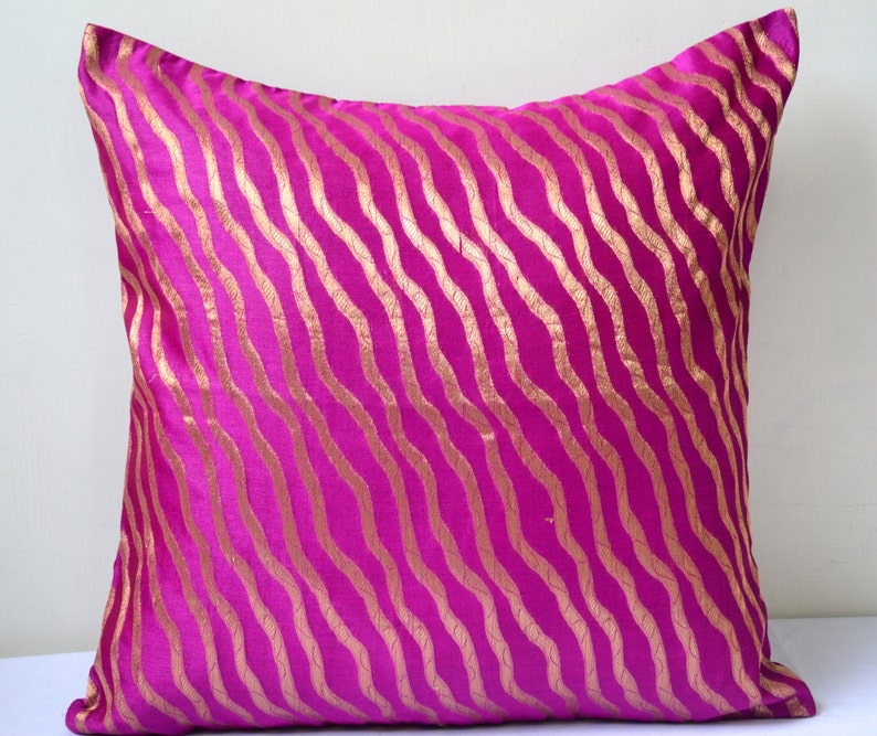 Deep Fuchsia Pillow Cover Pink Pillows Decorative Pillows Etsy