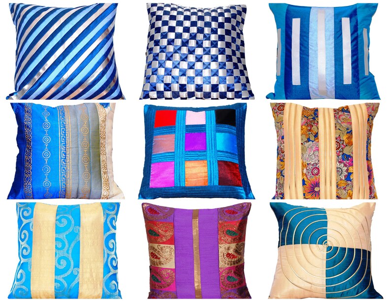 Blue Throw Pillow Sail Boat Pillow Cover Throw Pillow Etsy