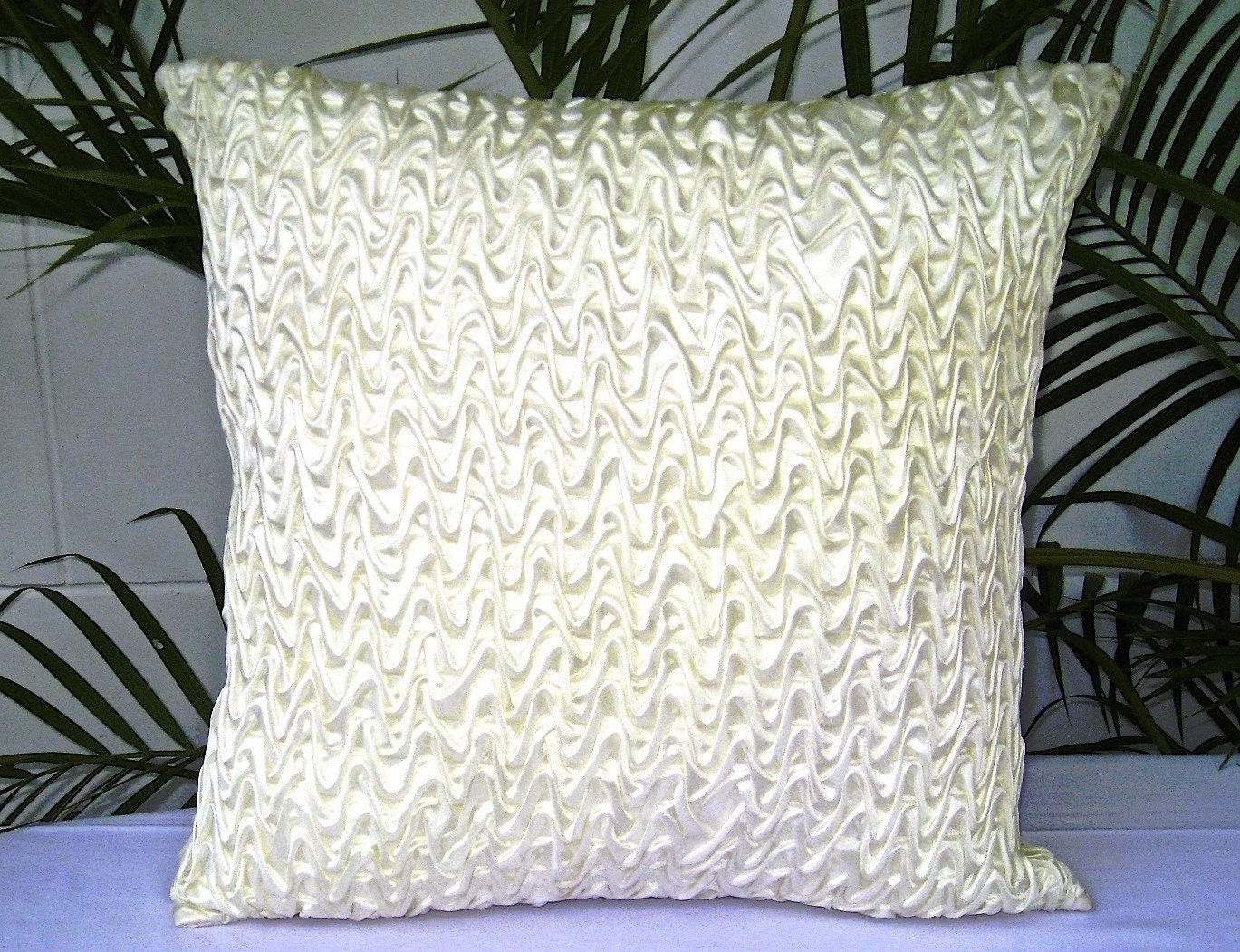 18x18 pillows Ivory Throw Pillow White Throw Pillow Etsy