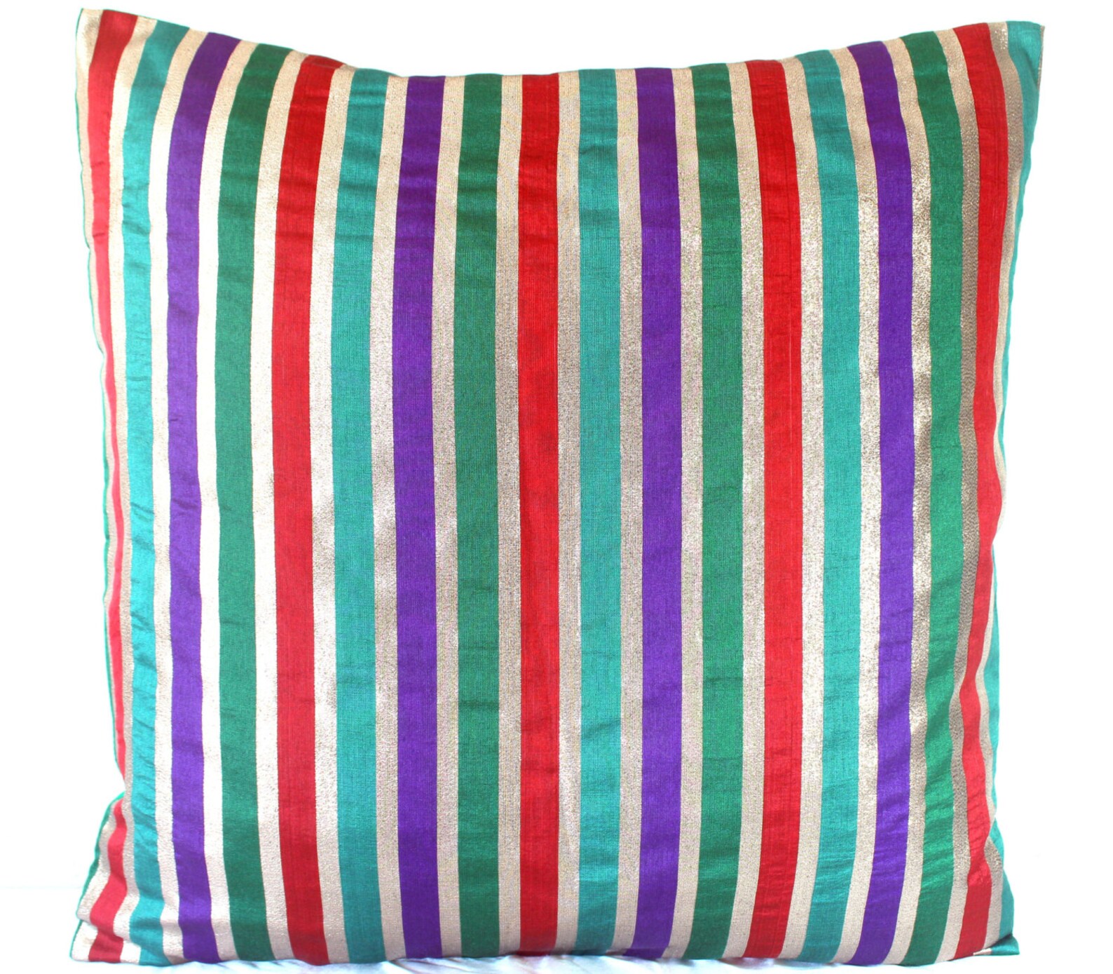 Colorful Throw Pillow Striped Pillow Contemporary Decor Accent Etsy