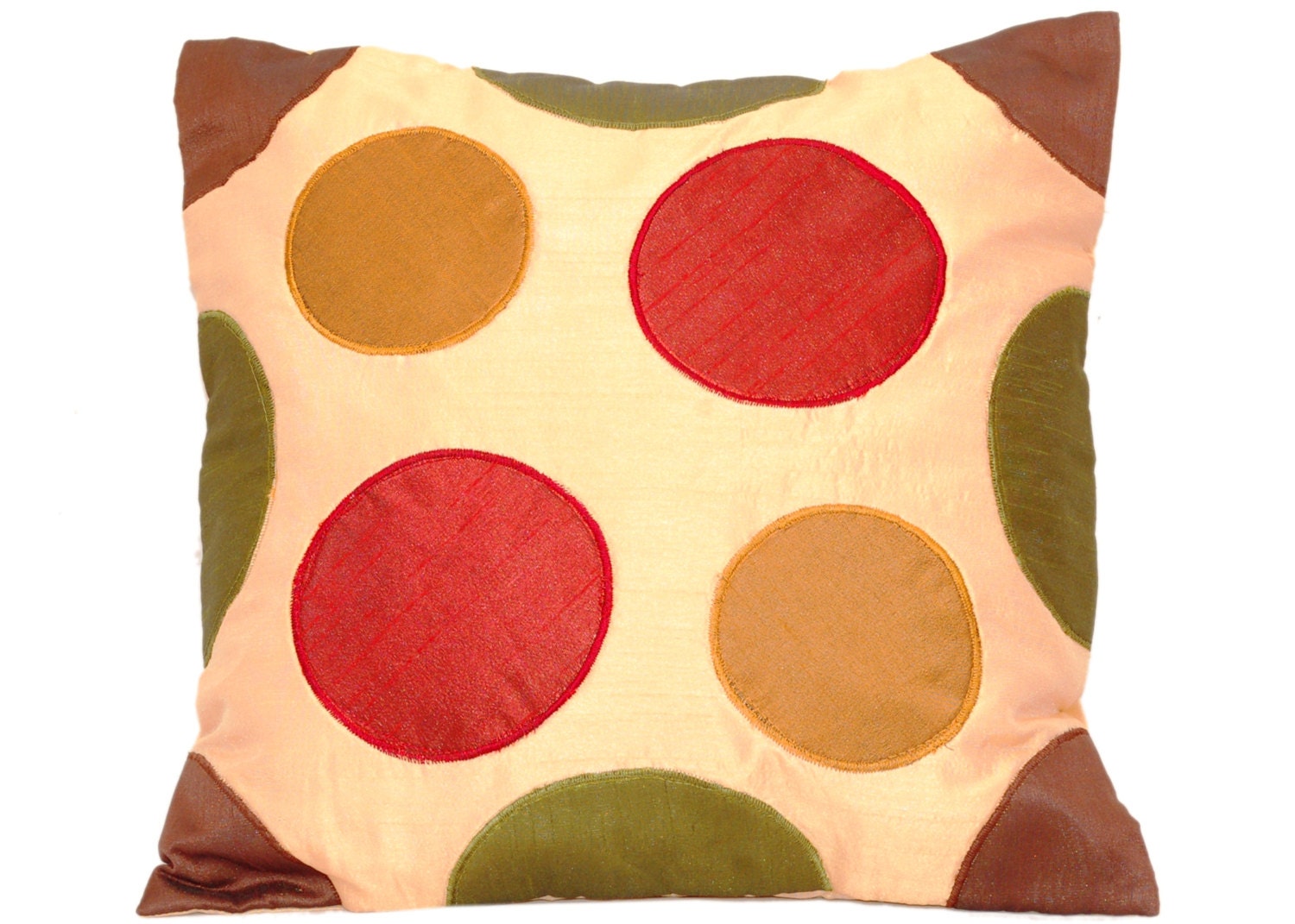 Circles Throw Pillow Colorful Throw Pillow Pillow Cover Accent Etsy