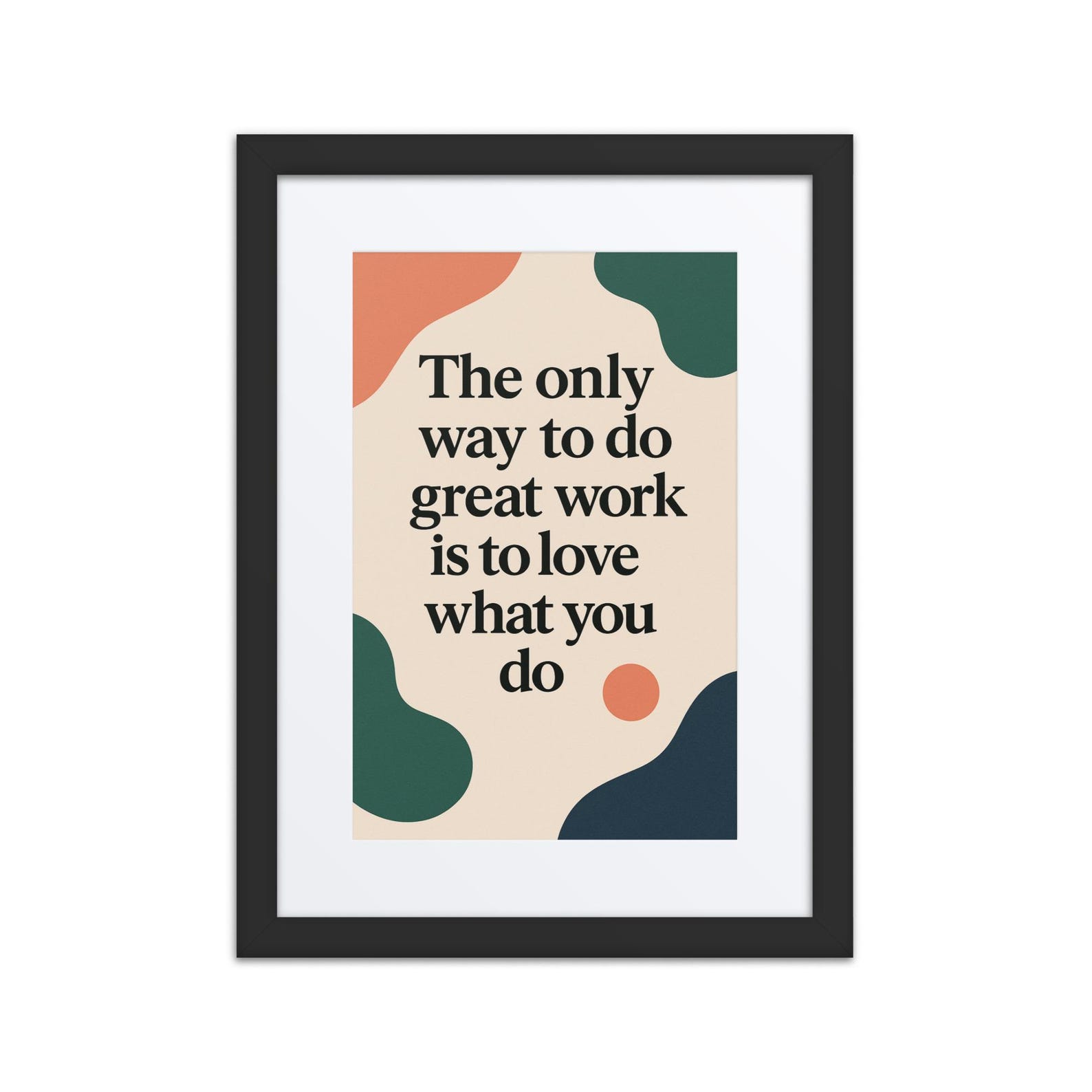 Love What You Do Inspirational Quote Printable Wall Art – Modern ...