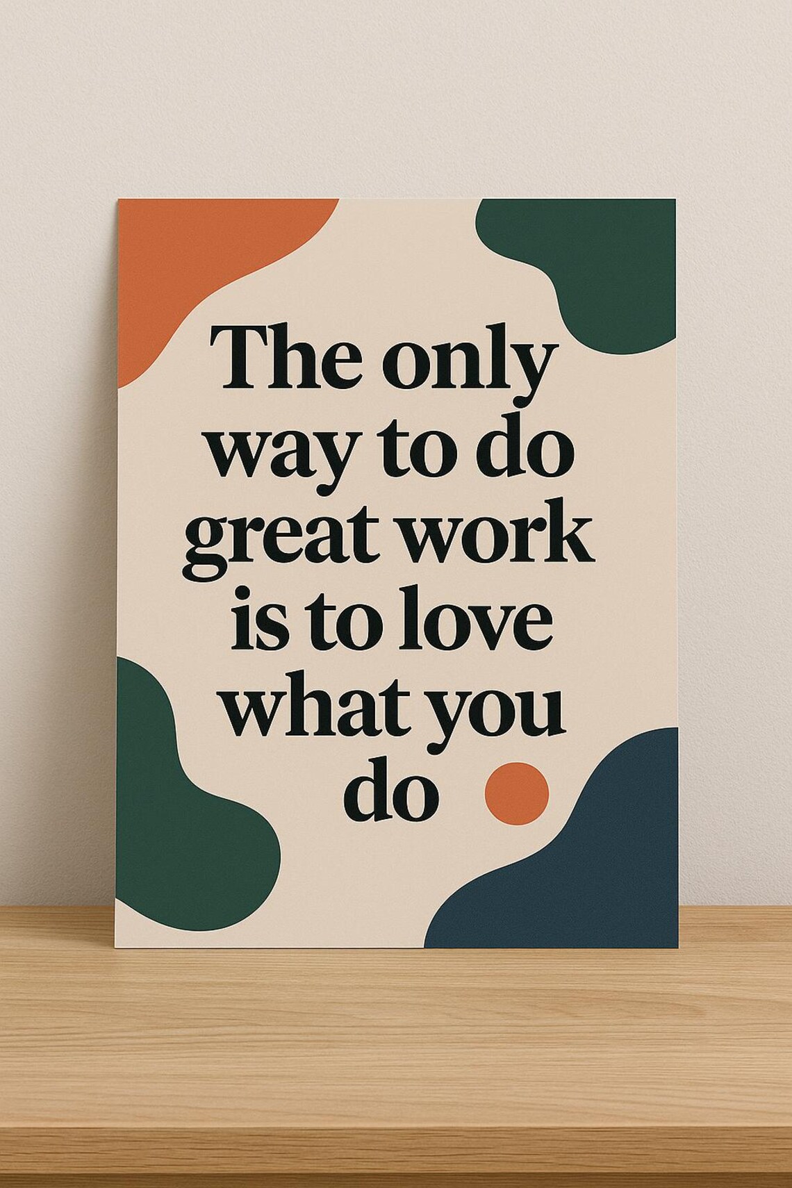 Love What You Do Inspirational Quote Printable Wall Art – Modern ...
