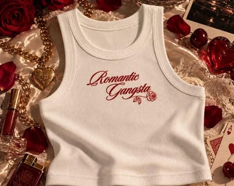 Women's Organic Ribbed Crop Tank Top | Fitted Sleeveless Streetwear Top