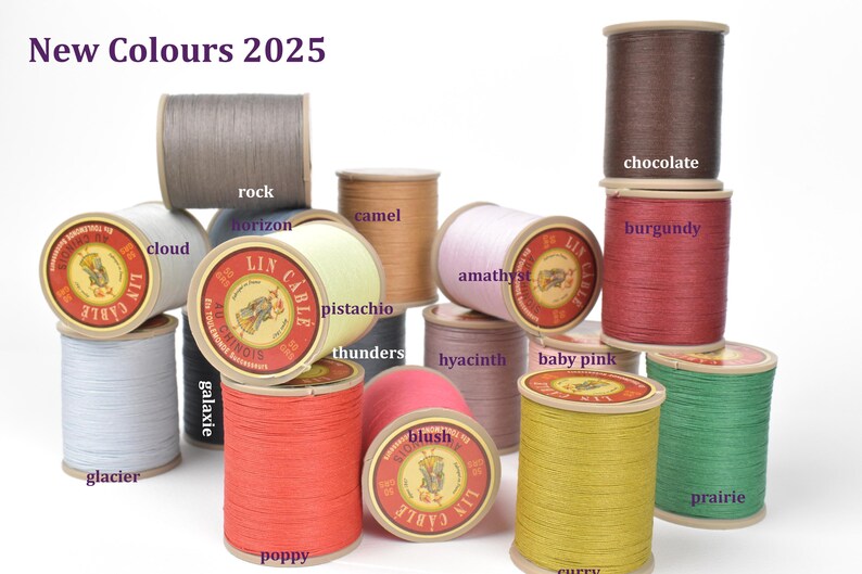 75m of Lin Cablé No. 332 (thickest), Fil Au Chinois, Corded Waxed Linen ...
