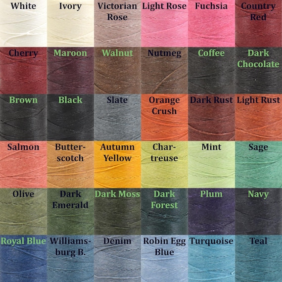 Irish Waxed Linen Thread, 4-ply, Crawford, 50g Spool, Irish Linen