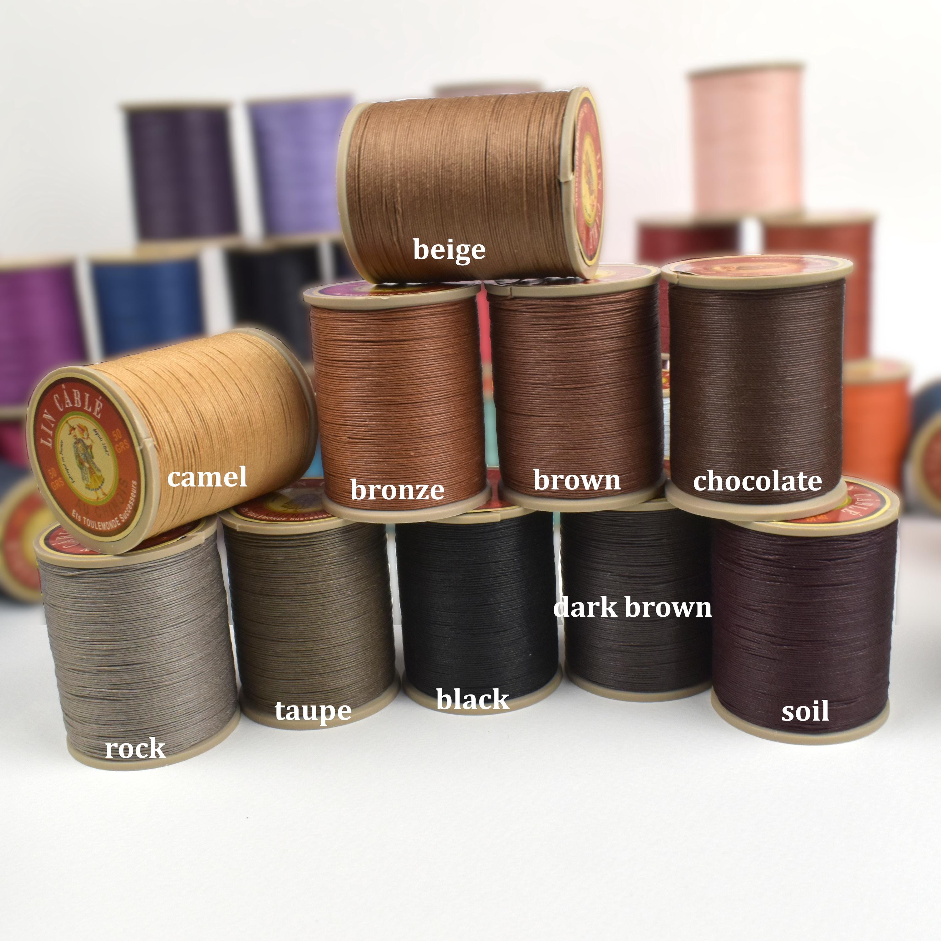 75m of Lin Cablé No. 332 (thickest), Fil Au Chinois, Corded Waxed Linen ...