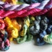 Filament Silk, hand dyed, space dyed, embroidery floss, headbanding silk 