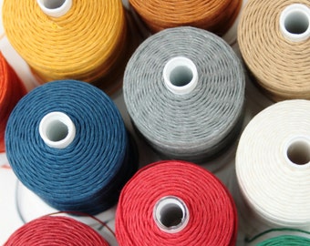 Linen Thread 3-ply, 50g Spool, NeL 18/3, English, Non-Waxed, SoMac, Bookbinding Thread