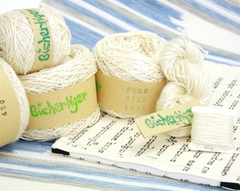 Pure natural silk, 100% pure silk 12/3NM, perfect for Japanese bookbinding, crochet, embroidery, crochet, knitting