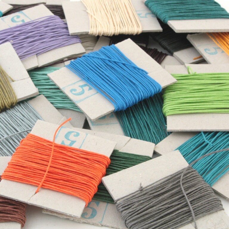 75m of Lin Cablé No. 332 (thickest), Fil Au Chinois, Corded Waxed Linen ...