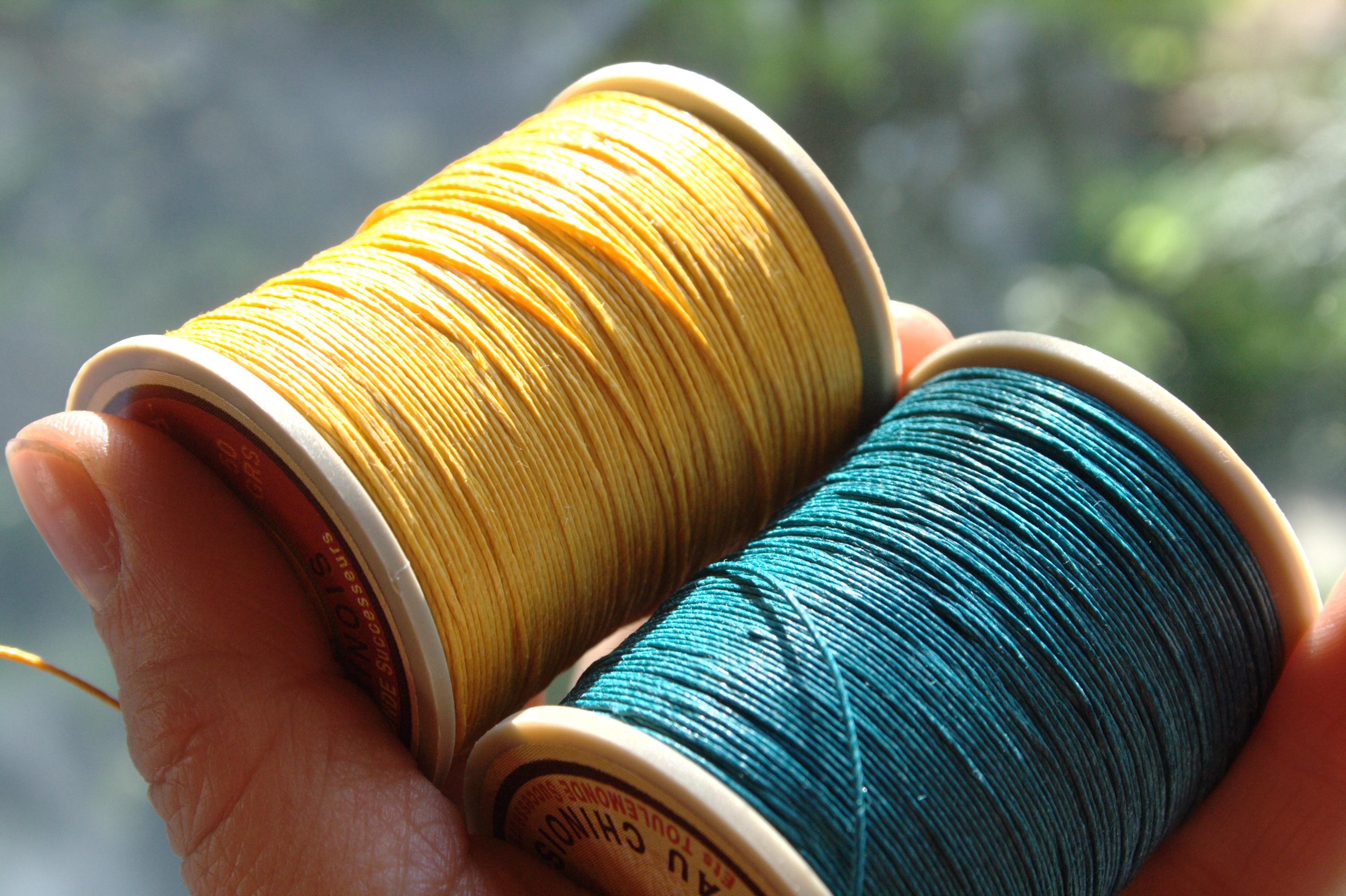 Fil Au Chinois Lin Cable No. 432, 50g Spool of French Corded Waxed ...