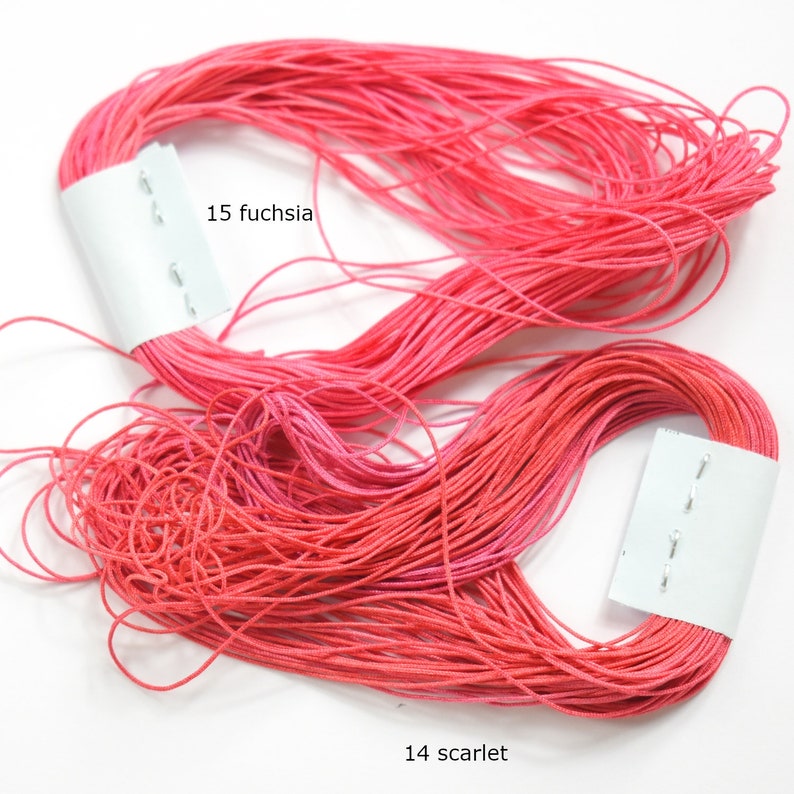 Braided Silk Cord Jewelry Cord Varigated Silk Thread Etsy UK