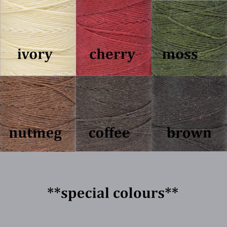 10m of Crawford's 4ply Waxed Linen Thread. You Pick Two Etsy UK