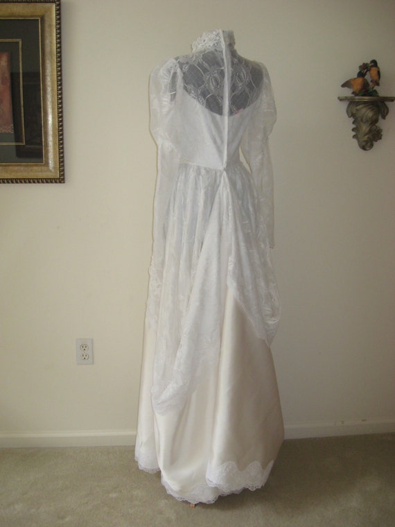 Victorian Venedig Spitze Perle Satin Hochzeit Kleid Kleid Etsy