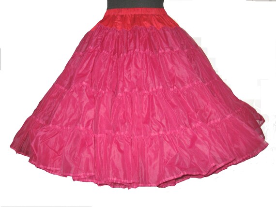 GOTHIC Vintage Black Ruffle PETTICOAT Full Circle Swishy Crinoline Square Dance SKIRT Dominatrix Fetish Cosplay Sissy Halloween Costume