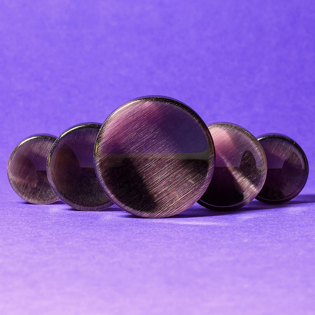 Purple Cats Eye Plug / Gauge Double Flare Glass Ear Plugs / Etsy