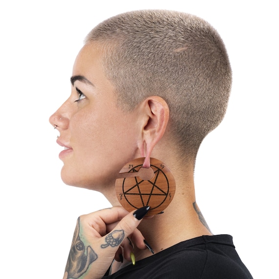 Wooden ear weights deals