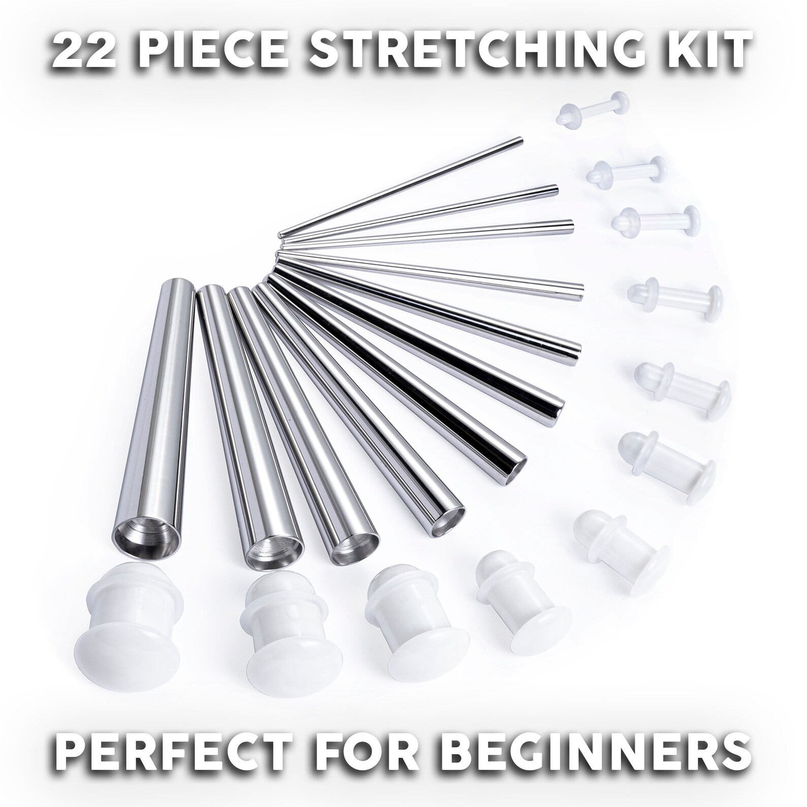 Beginners Ear Stretching Kit for Ears 22 Piece Pack Etsy