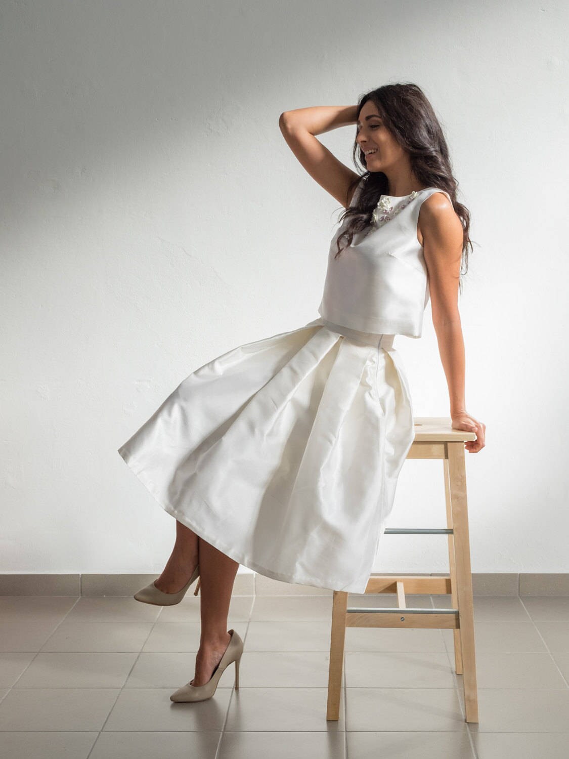 ALTERNATIVE WEDDING DRESS tea length wedding dress ivory ALTERNATIVE WEDDING DRESS tea length wedding dress ivory
