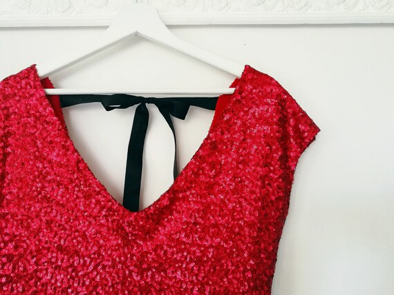 VESTITO ROSSO da SERA abito di paillettes vestito natalizio | Etsy Italia