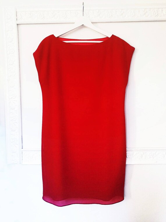 red shift dress