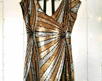 20s SEQUIN DRESS, Great Gatsby style