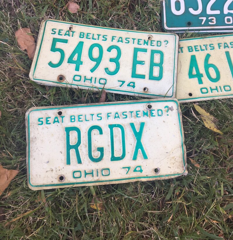 Vintage License Plates Etsy