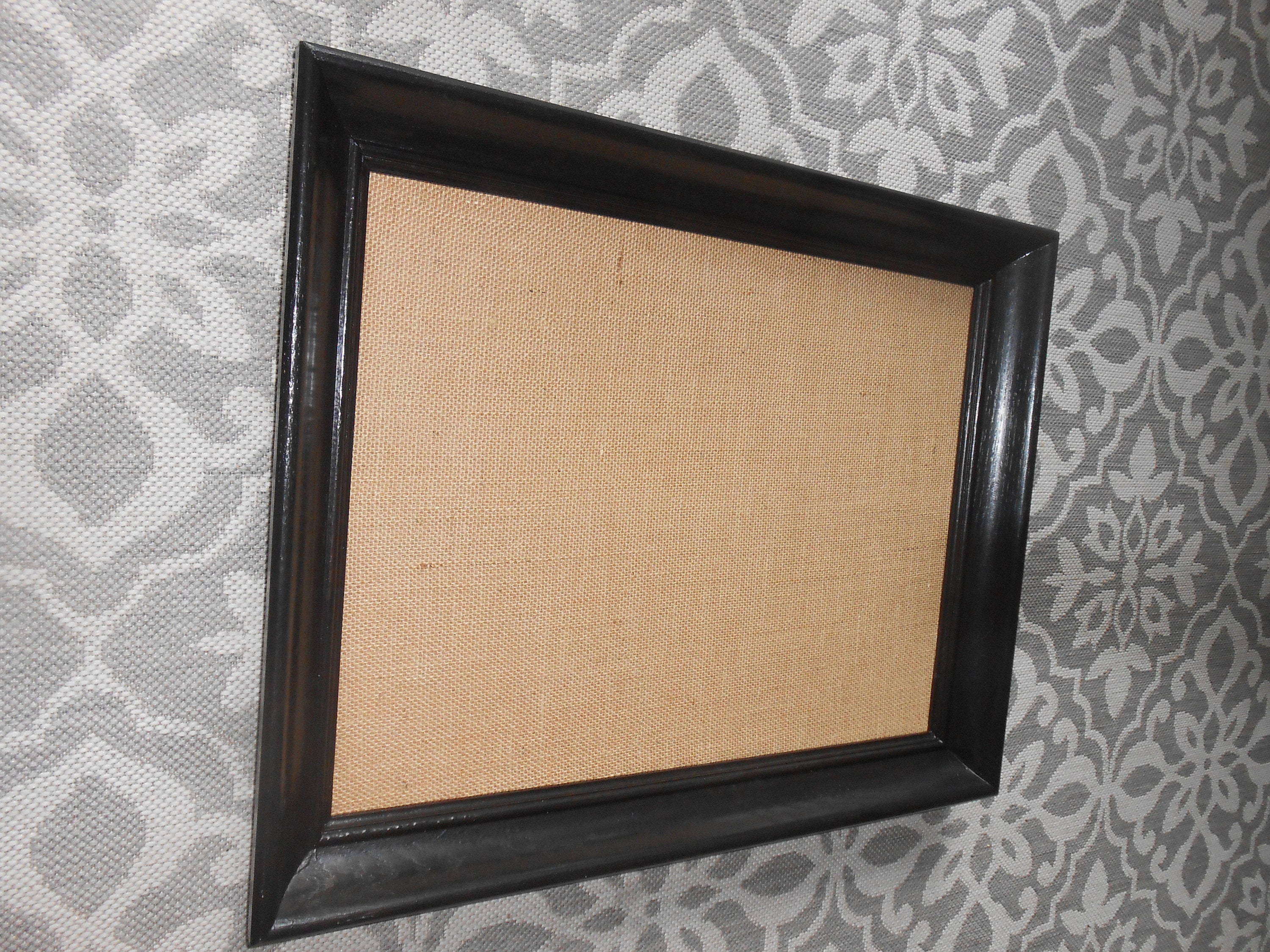 Black Framed Bulletin Boardburlap Bulletin Boardframed Pin Etsy UK