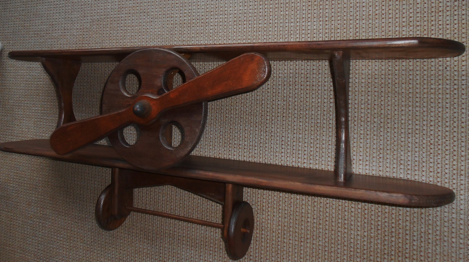 Wood Airplane Shelf Aviation Decor Airplane Shelf Plane Etsy