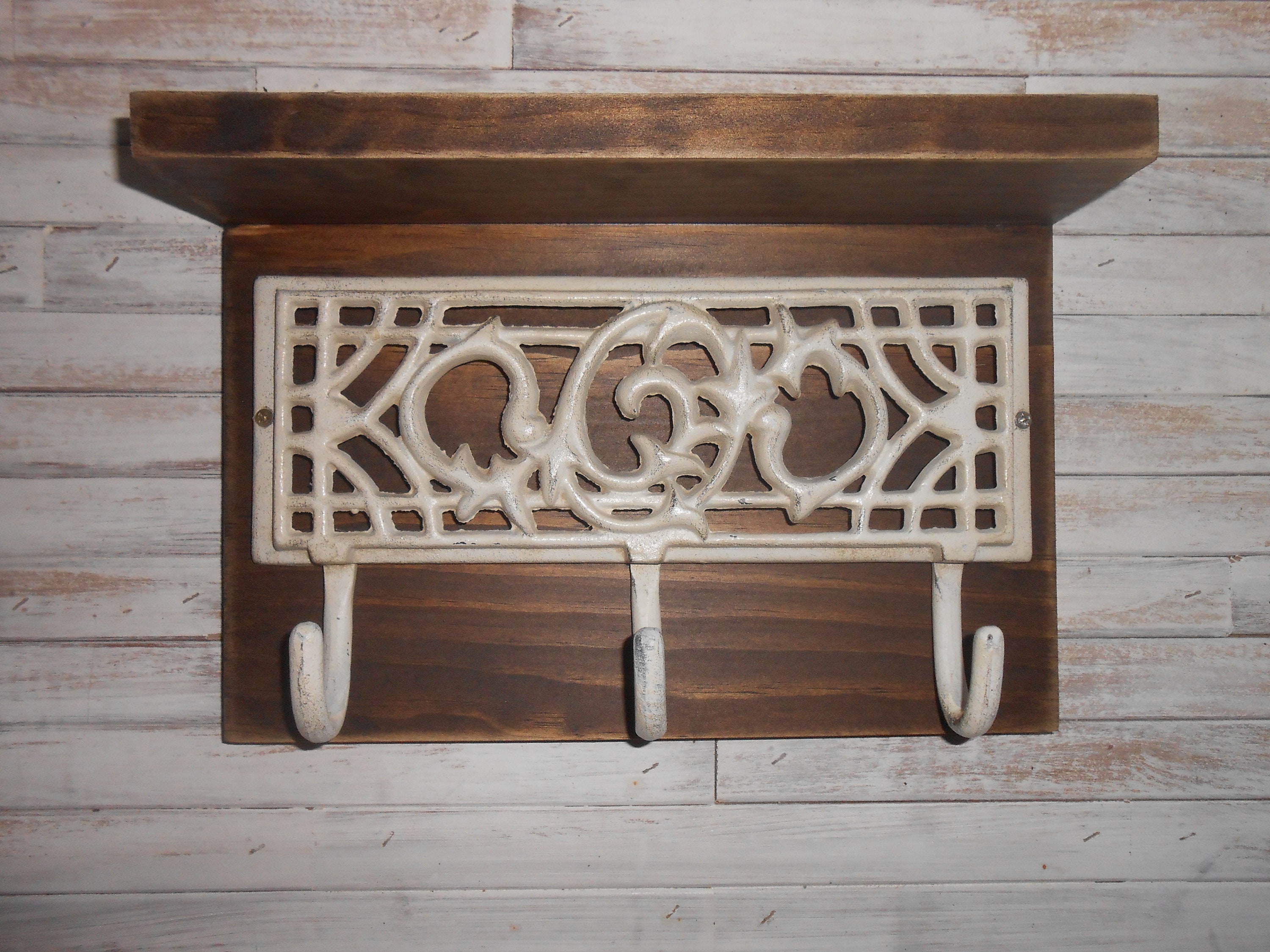 Wrought Iron Towel RackWall Mount Towel HolderKey Etsy