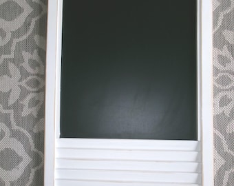Chalkboard Shutter-Repurposed Shutter-Chalkboard-Message Board-VINTAGE Shutter-34 x 18 Farmhouse Chalkboard -Office Organizer - Memo Board-