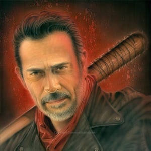 Negan Artist Signed 11x14 Print
