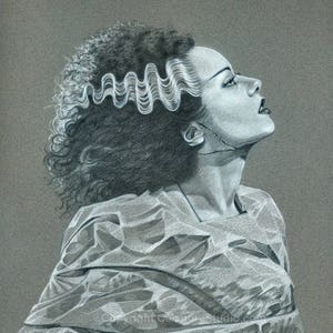 Elsa Lanchester - Bride of Frankenstein Signed 11x14 Print