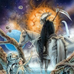Death Astral Ondertekend 11x14 Print