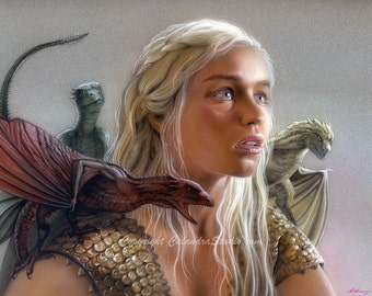 Mother of Dragons Signed 11x14 Print