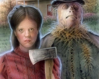 Pearl and the Scarecrow 11x14 Print