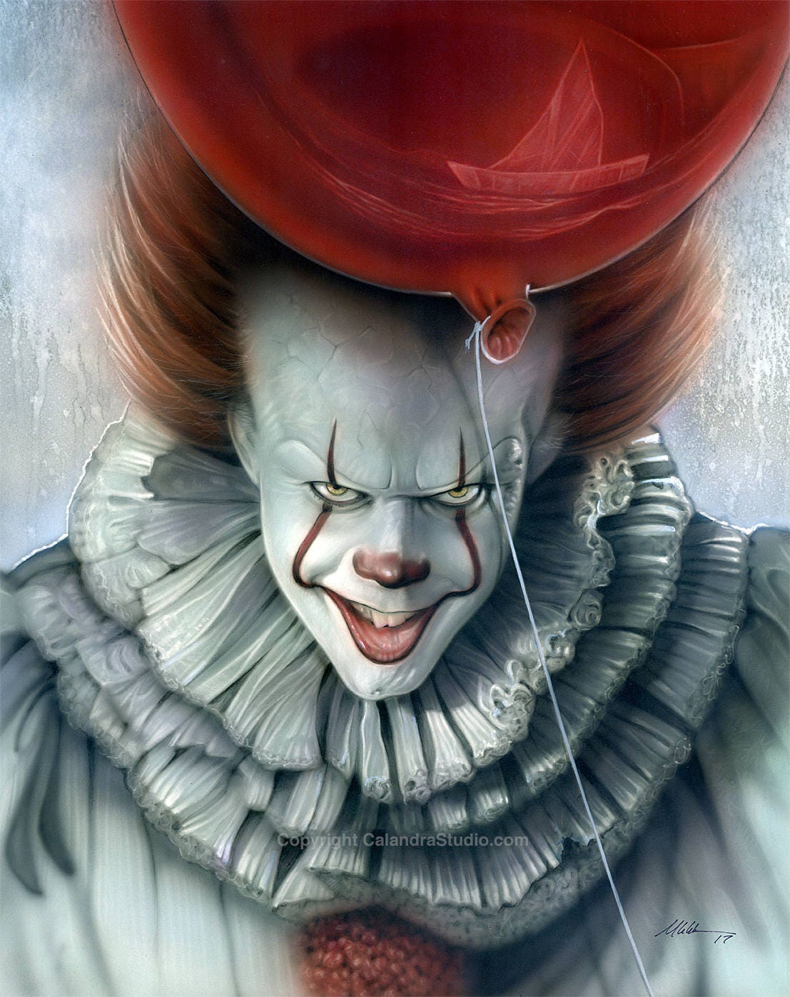 Pennywise kunstenaar ondertekend 11 x 14 Print