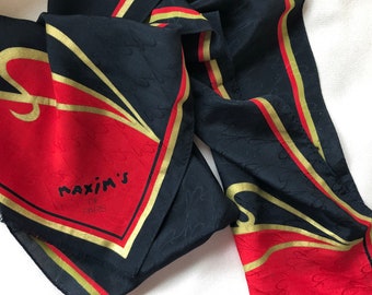 Rare vintage Maxim’s de Paris 100% silk scarf