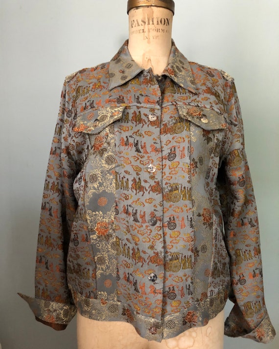 Citroen Santa Monica silver bronze brocade jacket