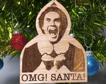 OMG! SANTA! Tree Ornament