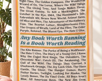 Book Lover Reader Gift:  Throw Blanket - Banned Books, Nook, Cozy Academia, Bookish Decor