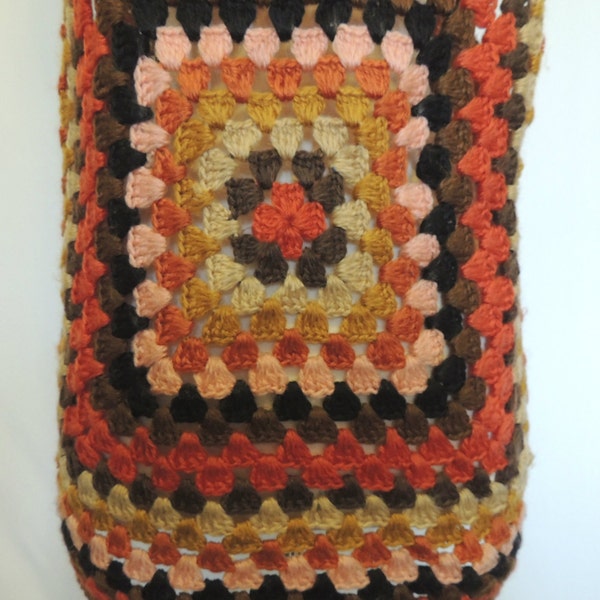 Vintage 70s Crochet Vest Hippie
